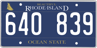 RI license plate 640839