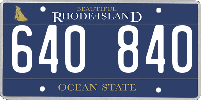 RI license plate 640840