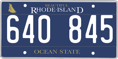 RI license plate 640845