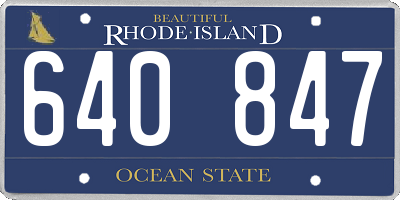 RI license plate 640847