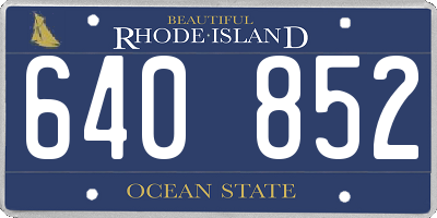 RI license plate 640852