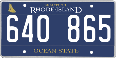 RI license plate 640865