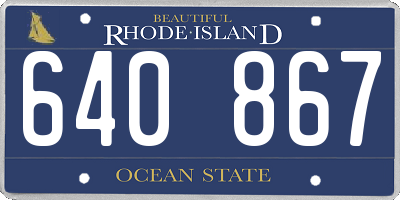 RI license plate 640867