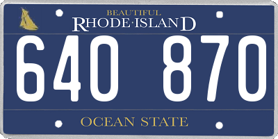 RI license plate 640870