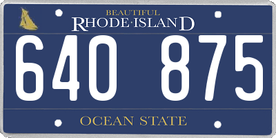RI license plate 640875