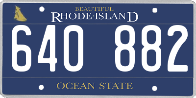 RI license plate 640882