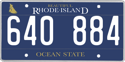 RI license plate 640884