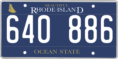 RI license plate 640886