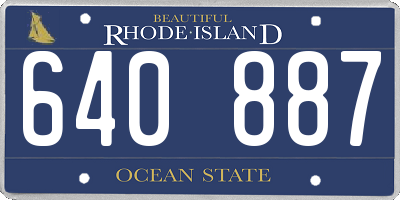 RI license plate 640887