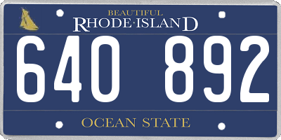 RI license plate 640892