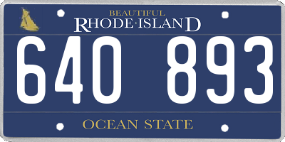 RI license plate 640893