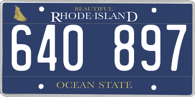 RI license plate 640897