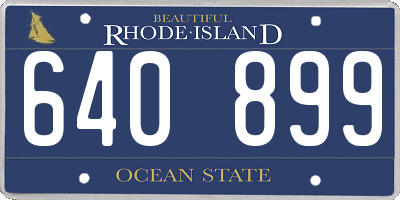 RI license plate 640899