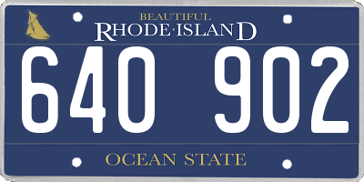 RI license plate 640902