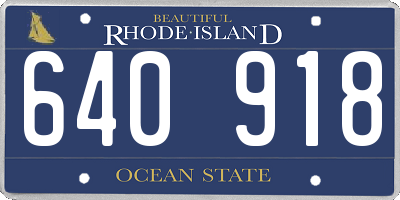 RI license plate 640918