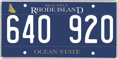 RI license plate 640920