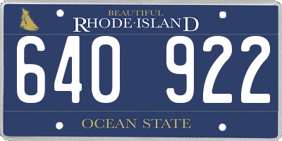 RI license plate 640922