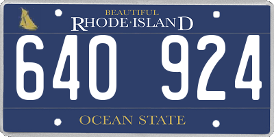 RI license plate 640924
