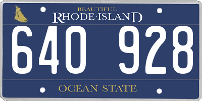 RI license plate 640928