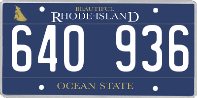 RI license plate 640936