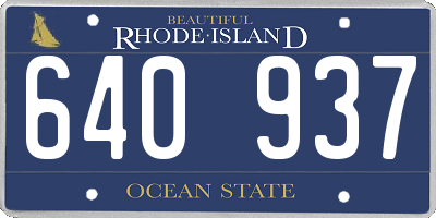 RI license plate 640937