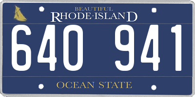 RI license plate 640941