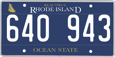 RI license plate 640943