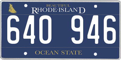 RI license plate 640946