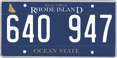 RI license plate 640947