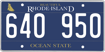 RI license plate 640950