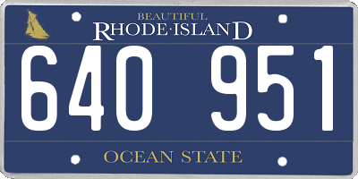 RI license plate 640951