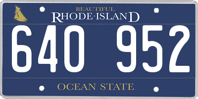 RI license plate 640952