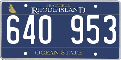 RI license plate 640953