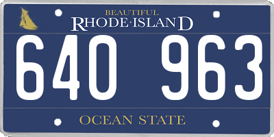 RI license plate 640963