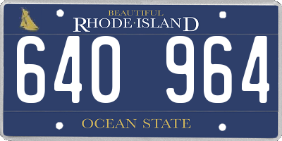 RI license plate 640964