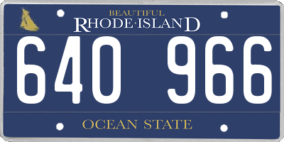RI license plate 640966