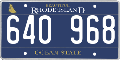 RI license plate 640968