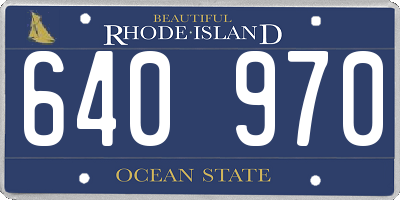 RI license plate 640970