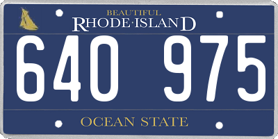 RI license plate 640975