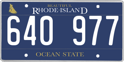 RI license plate 640977