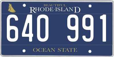 RI license plate 640991