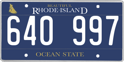 RI license plate 640997