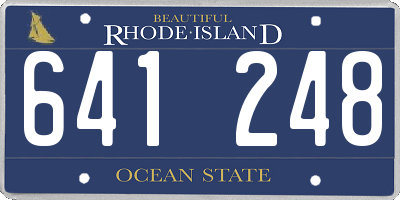 RI license plate 641248