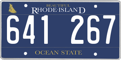 RI license plate 641267