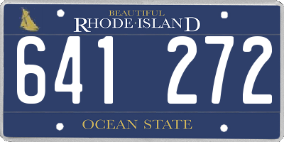 RI license plate 641272