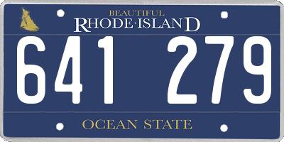 RI license plate 641279