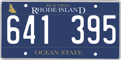 RI license plate 641395