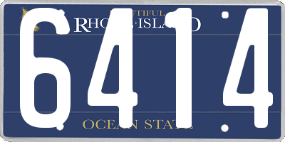 RI license plate 6414