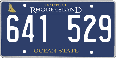 RI license plate 641529