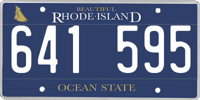 RI license plate 641595